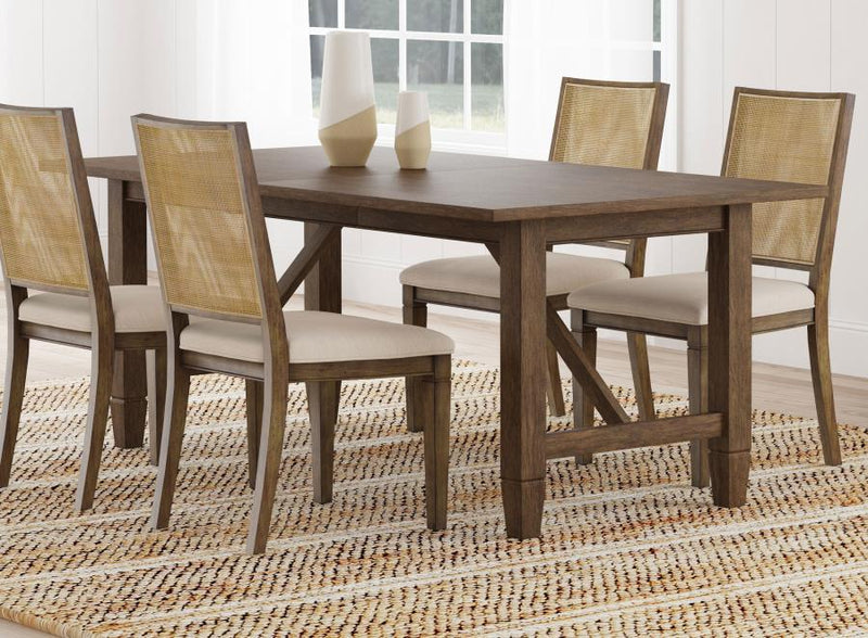 Matisse - Rectangular Wood Dining Table - Dark Brown - JaxCo Furniture