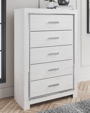 Altyra - White - Five Drawer Chest - JaxCo Furniture