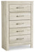 Bellaby - Whitewash - Five Drawer Chest - JaxCo Furniture