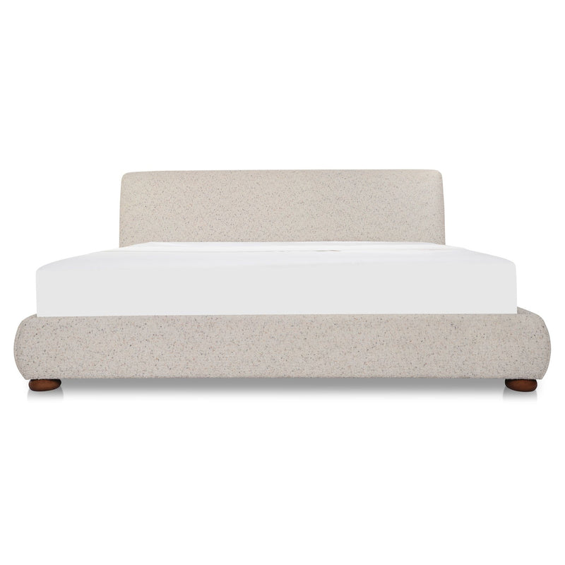 Beau - Queen Storage Bed - Speckled Light Gray