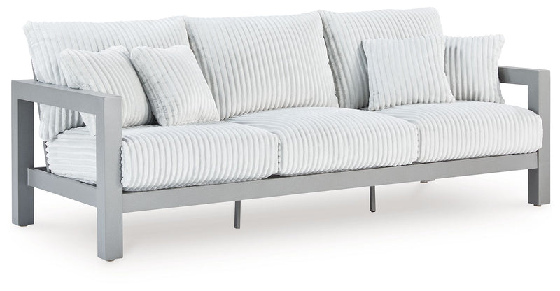 Hurley Park - Gray - Sofa With Cushion - JaxCo Furniture