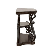 Laney - Scrollwork Entryway Sofa Console Table - Deep Merlot - JaxCo Furniture