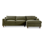 Hutton - Right Sectional - Olive - JaxCo Furniture
