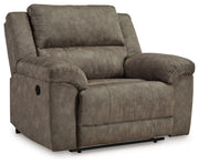 Laresview - Fossil - Zero Wall Wide Seat Recliner - JaxCo Furniture