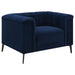 Chalet - Upholstered Tuxedo Arm Tufted Chair - Blue - JaxCo Furniture