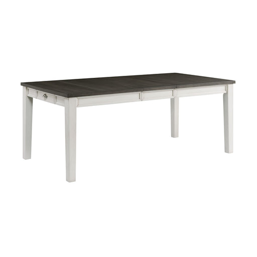 Kayla - Two Tone Dining Table With Storage - JaxCo Furniture