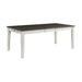 Kayla - Two Tone Dining Table With Storage - JaxCo Furniture