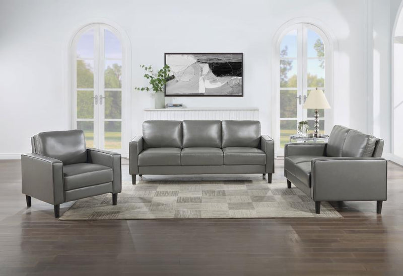 Ruth - Upholstered Track Arm Sofa Set - JaxCo Furniture