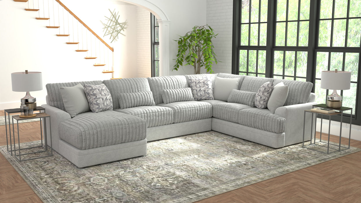 Titan - Sectional With Comfort Coil Seating And Accent Pillows - JaxCo Furniture