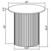 Rowena - Round Sintered Stone Table - JaxCo Furniture