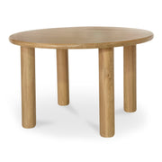 Milo - Round Dining Table - Natural Solid Oak - JaxCo Furniture