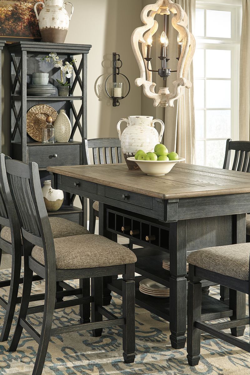 Tyler Creek - Counter Height Table Set - JaxCo Furniture