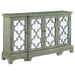 Erigeron - 4 Door Wood Trellis Storage Accent Cabinet - Gray - JaxCo Furniture