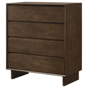 Glenwood - 4-Drawer Chest Of Drawers - Warm Brown - JaxCo Furniture