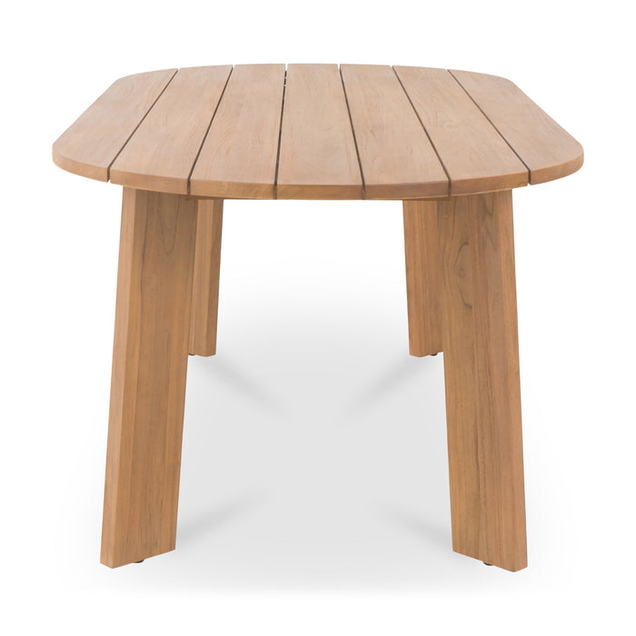 Delta - Oval Outdoor Dining Table - Natural