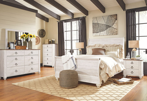 Willowton - Sleigh Bed - JaxCo Furniture
