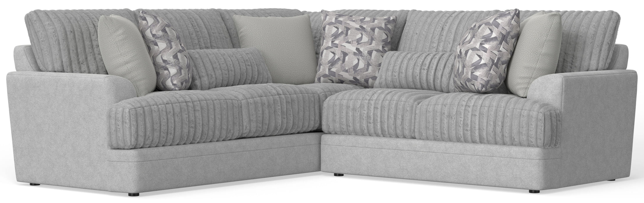 Titan - Sectional With Comfort Coil Seating And Accent Pillows - JaxCo Furniture