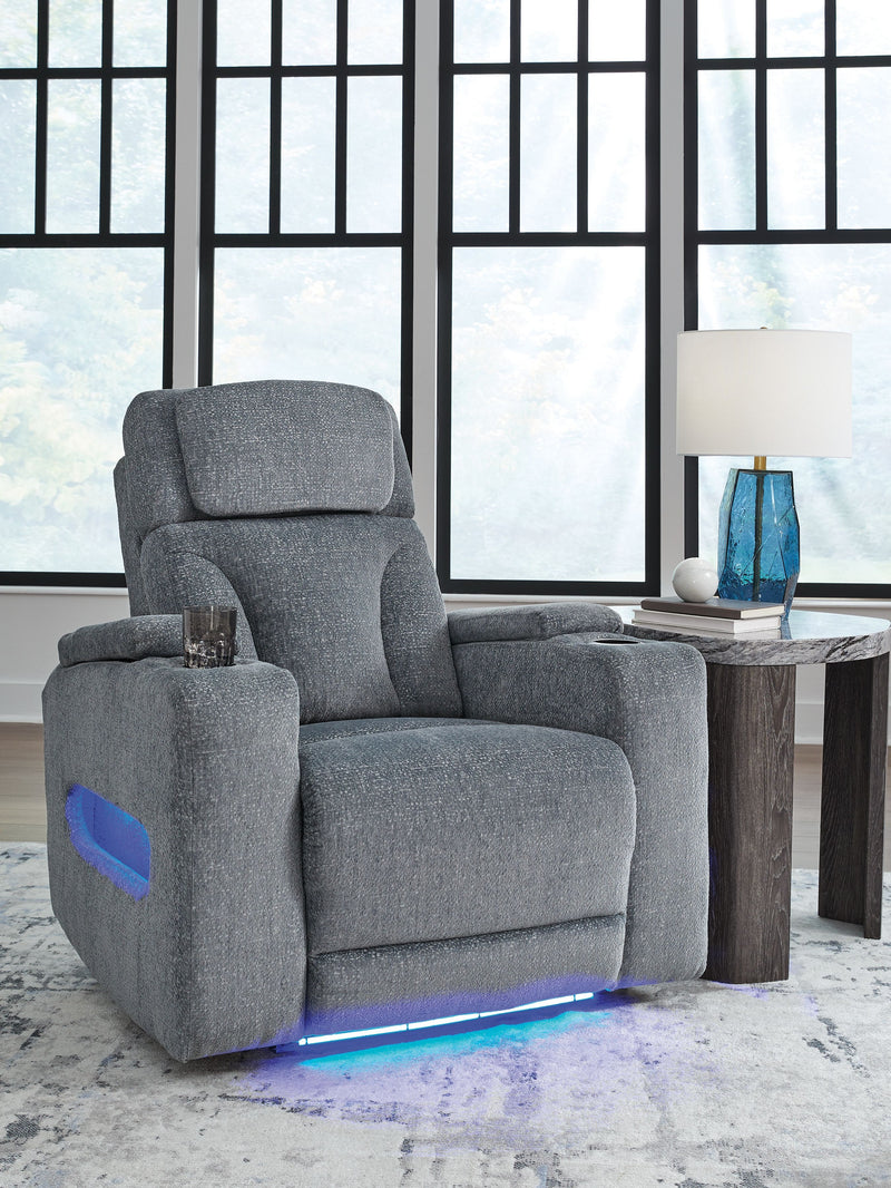 Studio Cave - Steel - Power Recliner - JaxCo Furniture