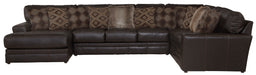 Denali - Italian Leather Match Sectional - JaxCo Furniture