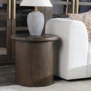 Runa - Oak Veneer 22" End Table - JaxCo Furniture
