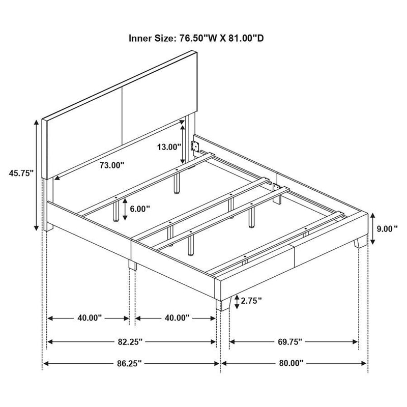 Dorian - Upholstered Panel Bed - JaxCo Furniture