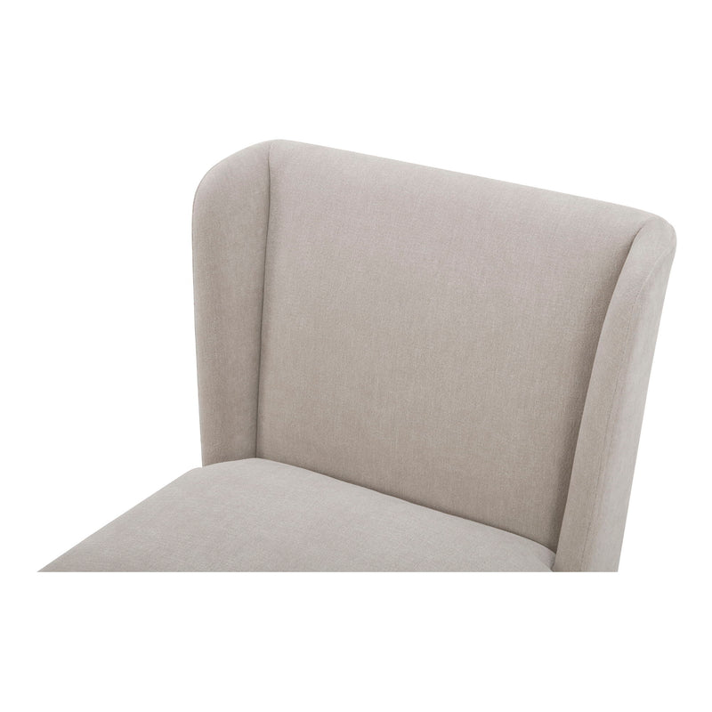 Cormac - Rolling Dining Chair - Warm Sand - JaxCo Furniture