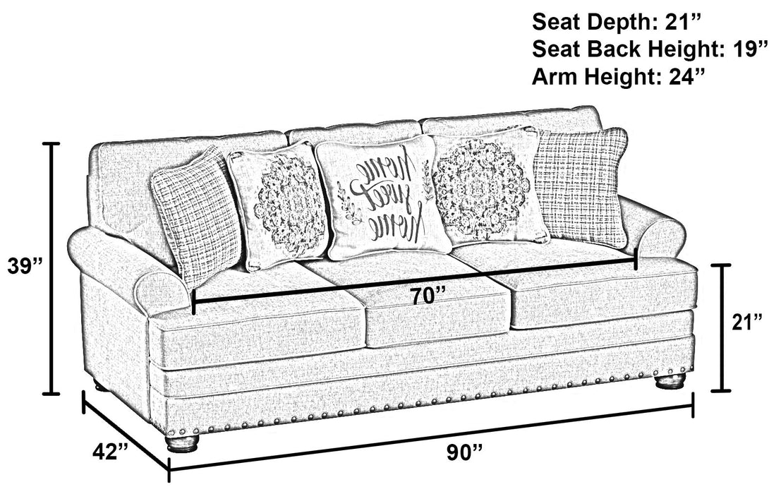 Farmington - Sofa - Buff - JaxCo Furniture