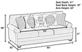 Farmington - Sofa - Buff - JaxCo Furniture