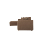 Bryn - Sectional Camel Left Stationary Sofa - Light Brown - JaxCo Furniture