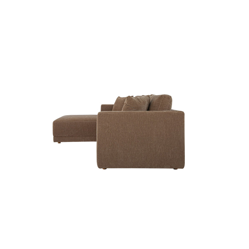 Bryn - Sectional Camel Left Stationary Sofa - Light Brown - JaxCo Furniture