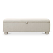 Ichigo - Storage Bench - Light Gray - JaxCo Furniture