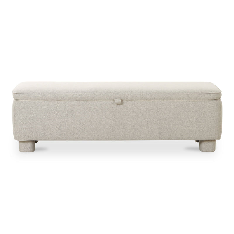 Ichigo - Storage Bench - Light Gray - JaxCo Furniture