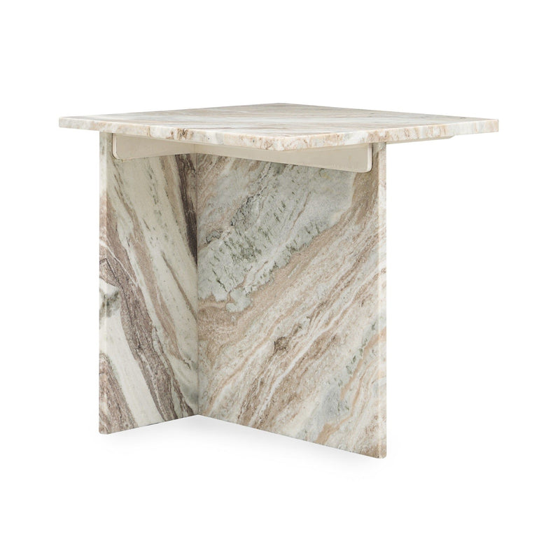 Bexly - Marble Square End Table - JaxCo Furniture