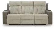 WhipLash - Sisal - Power Reclining Sofa With Adj Headrest - JaxCo Furniture