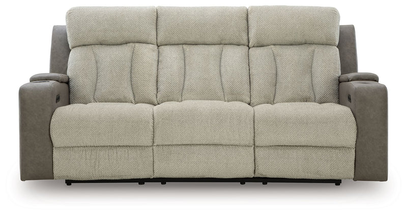 WhipLash - Sisal - Power Reclining Sofa With Adj Headrest - JaxCo Furniture