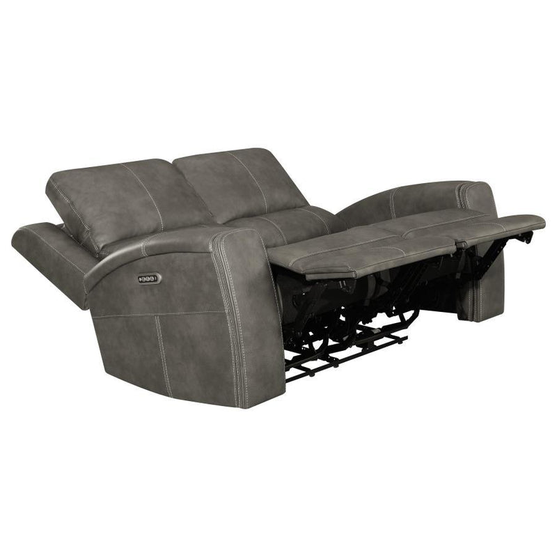 Brickston - Triple Power Reclining Loveseat - JaxCo Furniture
