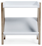 Blariden - White / Tan - Small Bookcase - JaxCo Furniture