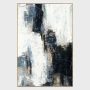 Gloss - 48" x 72" Painting Art by Buddy Whitlock - Gray / Black - JaxCo Furniture