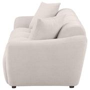 Destino - Chenille Upholstered Splayed Arm Sofa - Greige - JaxCo Furniture