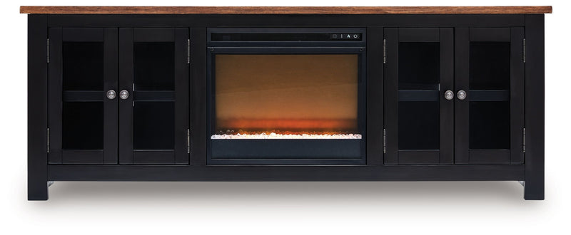 Wildenauer - 76" TV Stand With Electric Fireplace - JaxCo Furniture