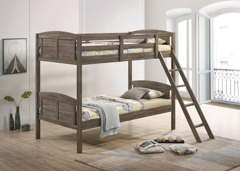 Flynn - Wood Bunk Bed With Mattress - JaxCo Furniture