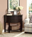 Diane - 2-Drawer Demilune Entryway Console Table - Cappuccino - JaxCo Furniture