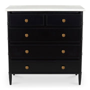 Eleanor - 5 Drawer Chest - Black - JaxCo Furniture