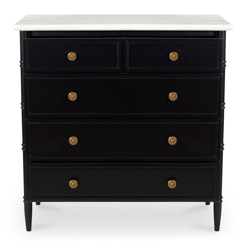 Eleanor - 5 Drawer Chest - Black - JaxCo Furniture