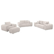 Burnett - Chenille Upholstered Sofa Set - JaxCo Furniture