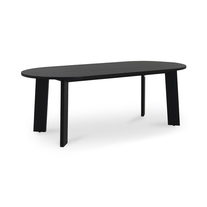 Delta - Oval Outdoor Dining Table - Black