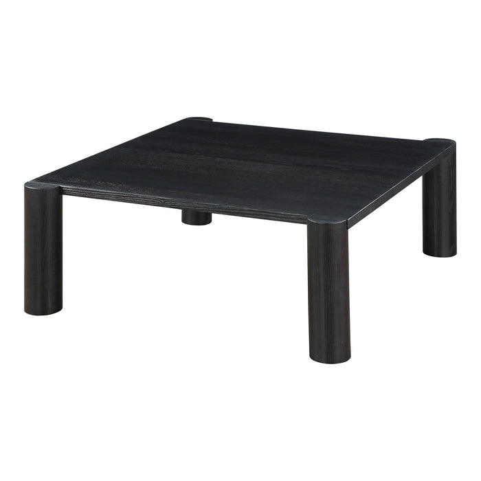 Post - Coffee Table - Black Oak - JaxCo Furniture