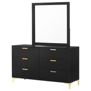 Kendall - 6-Drawer Dresser With Mirror - JaxCo Furniture