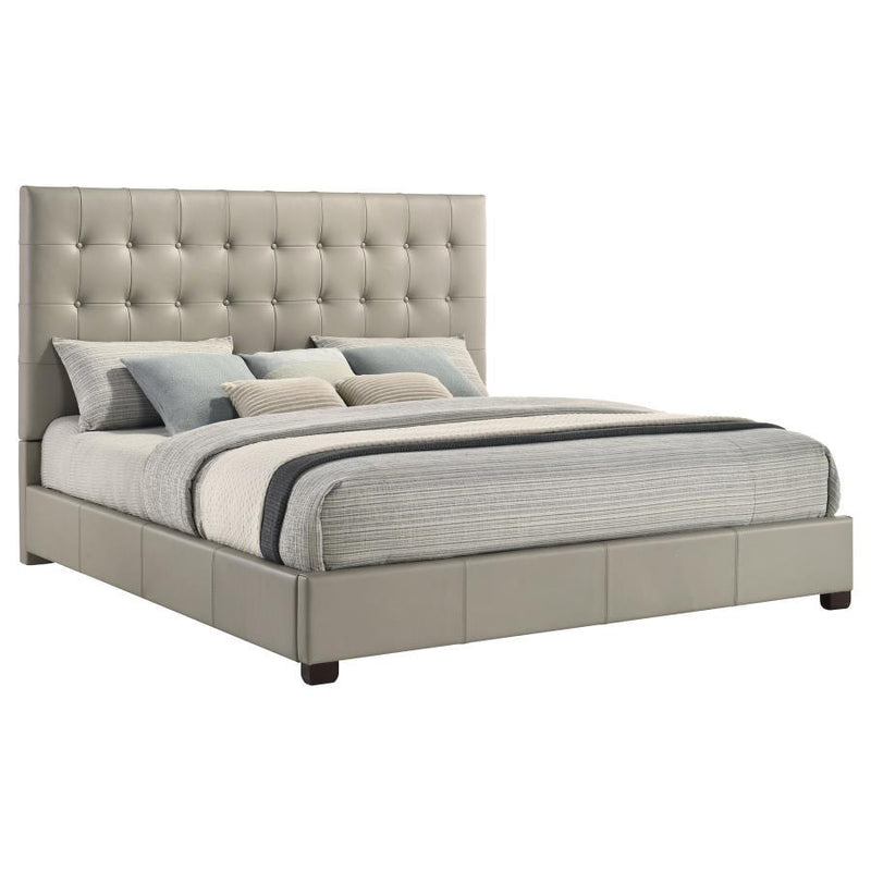 Medley - Genuine Leather Platform Bed - JaxCo Furniture