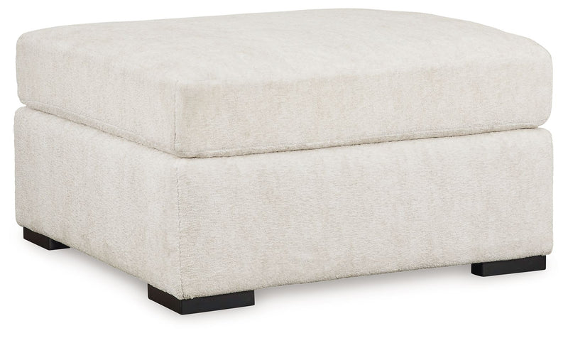 Chessington - Ivory - Oversized Accent Ottoman - JaxCo Furniture